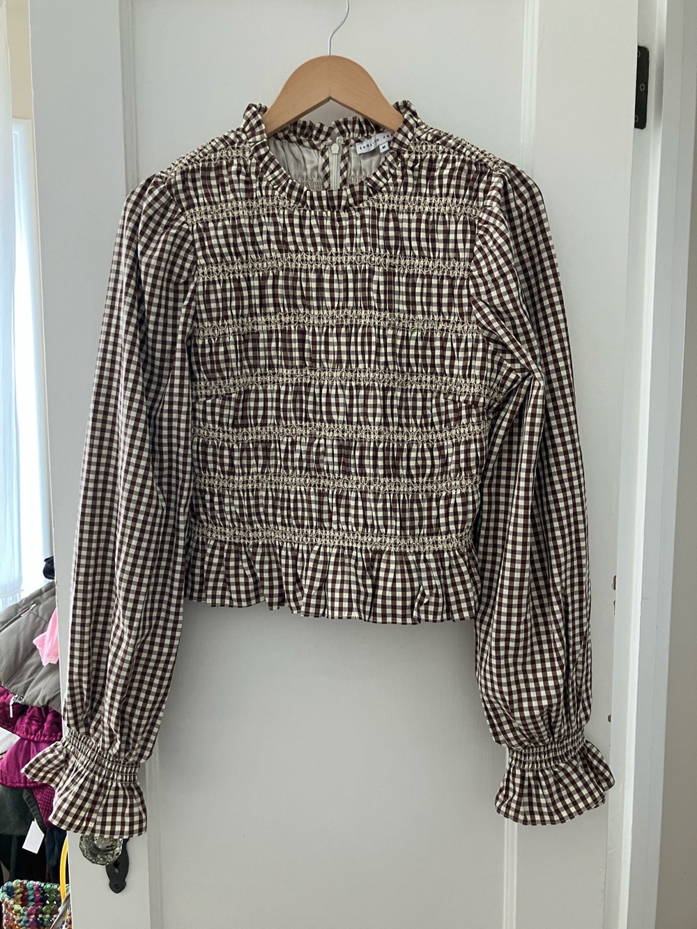 English Factory gingham top